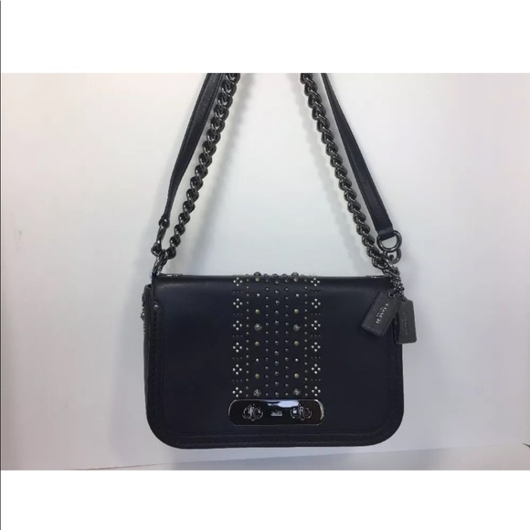 Coach 55631  Bandana Rivets Swagger Shoulder - Picture 9 of 15